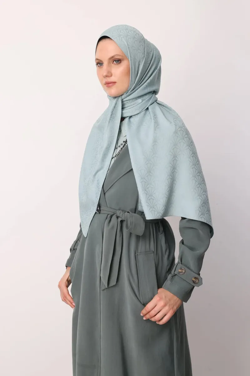 Çağla Lotus Desen İpeksi Jakar Şal