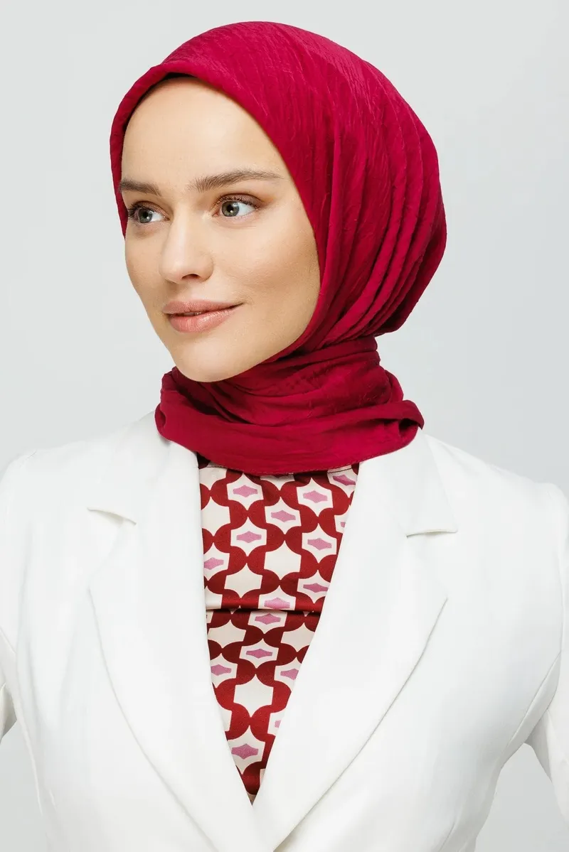 Magenta Bambu Eşarp · görsel 2