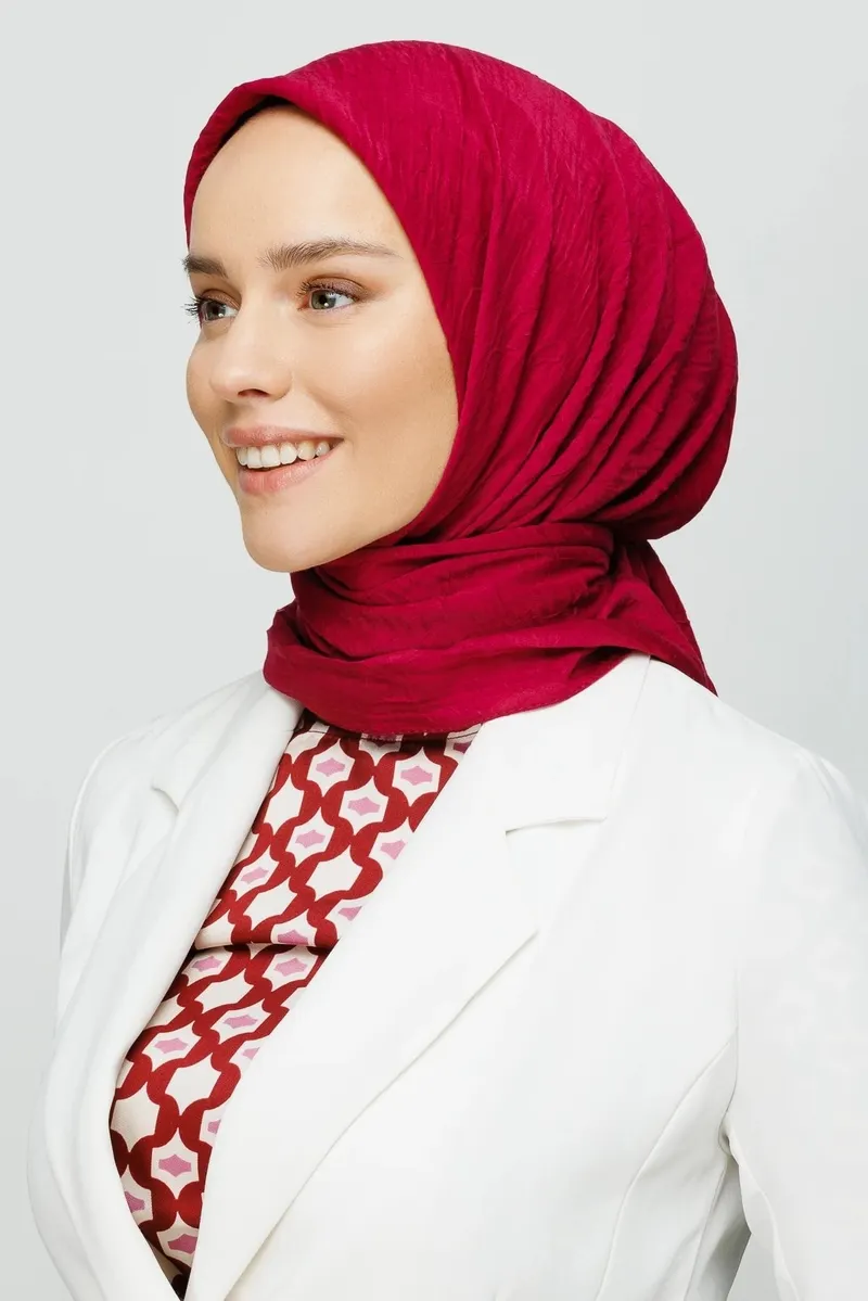 Magenta Bambu Eşarp · görsel 3