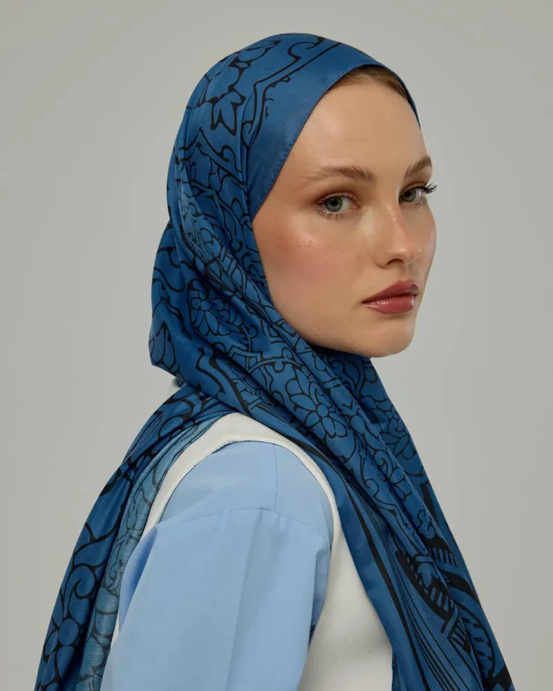 Mavi & Gece Harem Rüyası Desen Şal - 62 · görsel 2