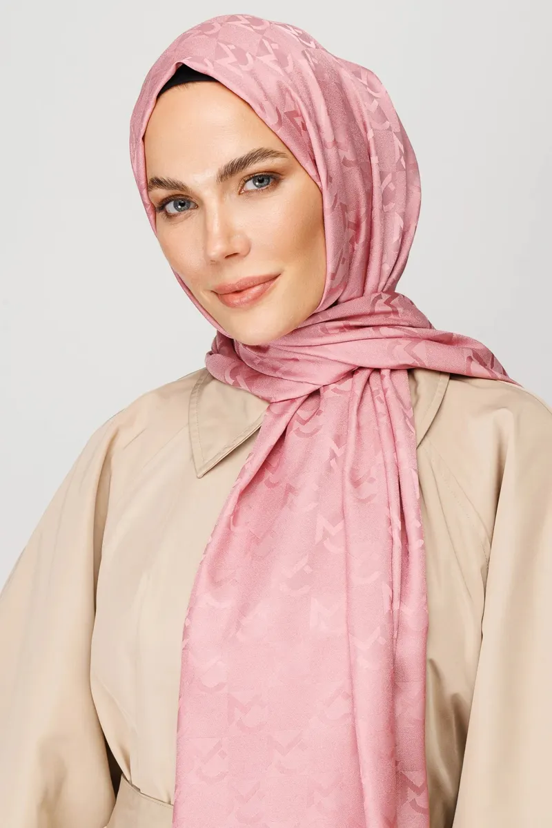 Pembe Mc Desen Jakar Şal · görsel 2