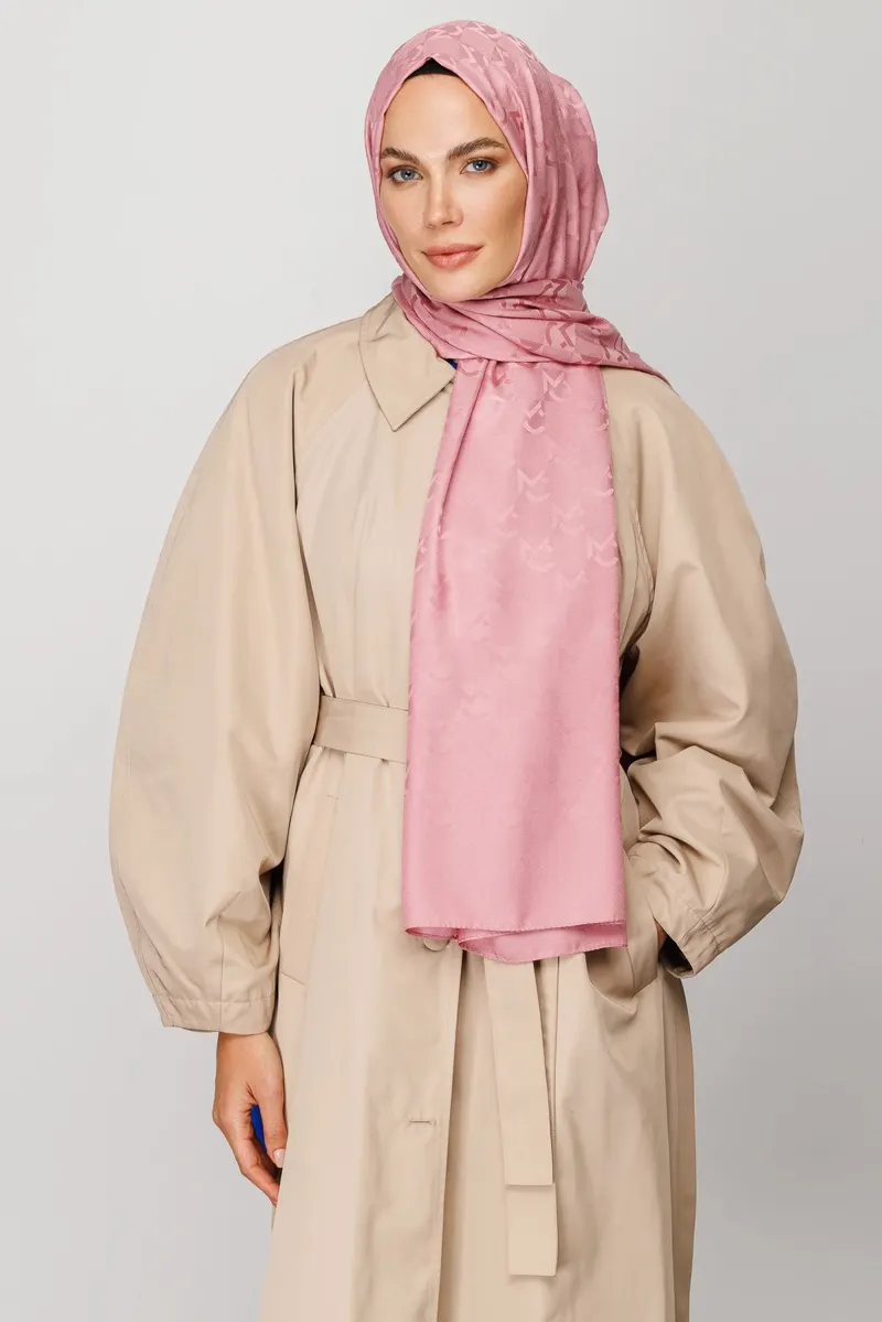 Pembe Mc Desen Jakar Şal · görsel 3