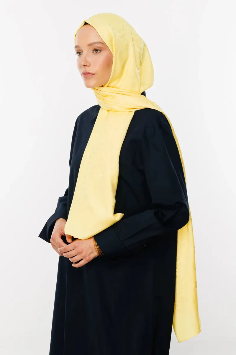 Sarı Mc Desen Jakar Şal · görsel 3