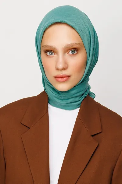 Mint Yeşili Bambu Eşarp · Mint Yeşili
