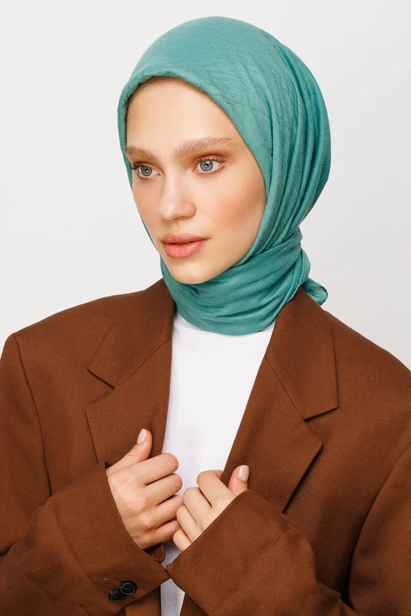 Mint Yeşili Bambu Eşarp