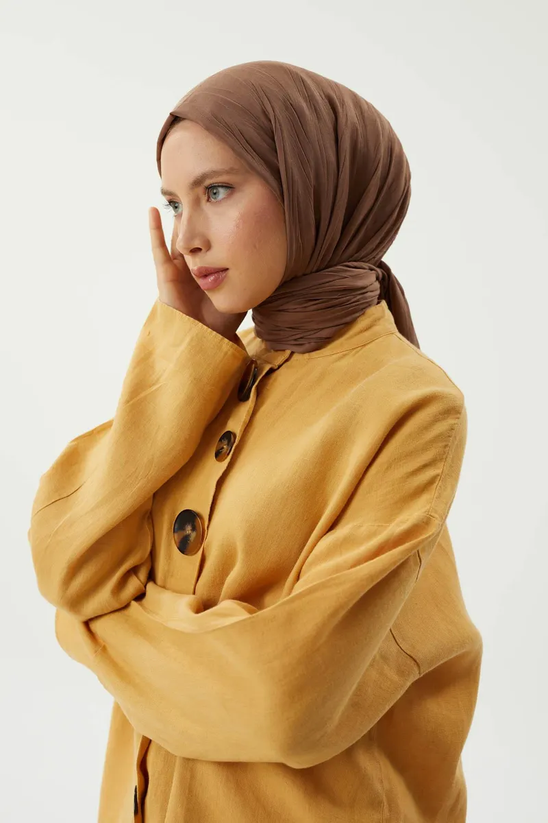 Mocha Piliseli Bambu Şal · görsel 2
