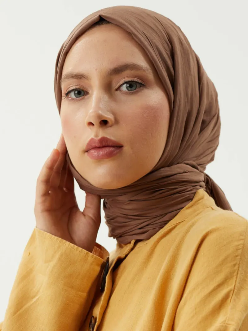 Mocha Piliseli Bambu Şal · görsel 4