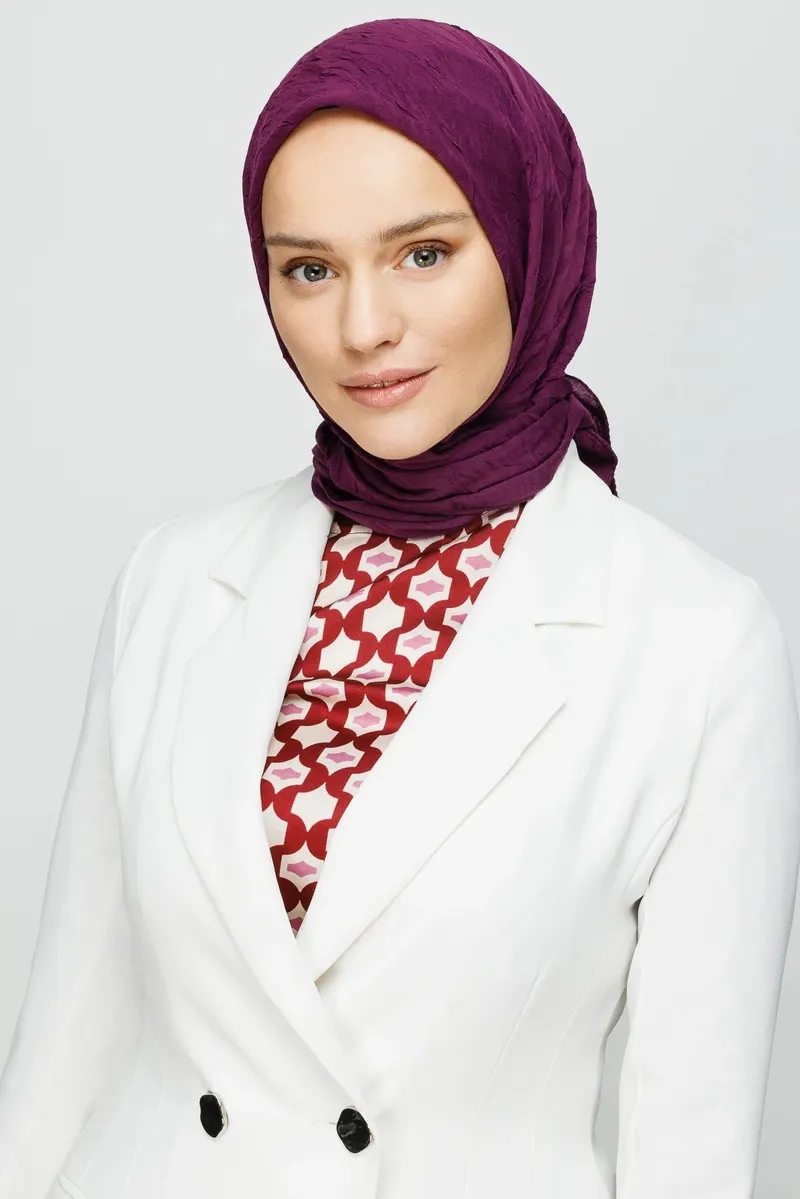 Mor Bambu Eşarp · görsel 3