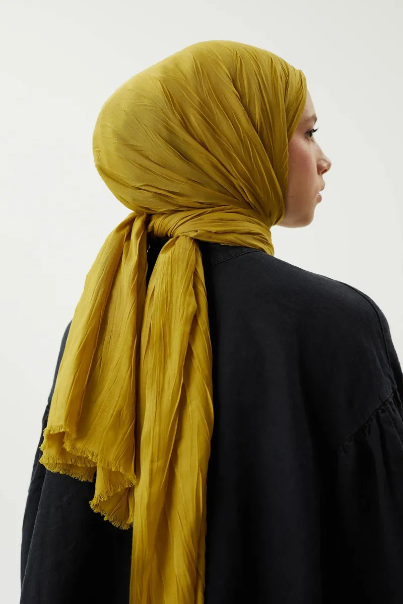 Olive Piliseli Bambu Şal · görsel 3