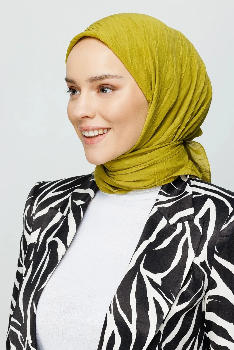 Olive Yeşili Bambu Eşarp
