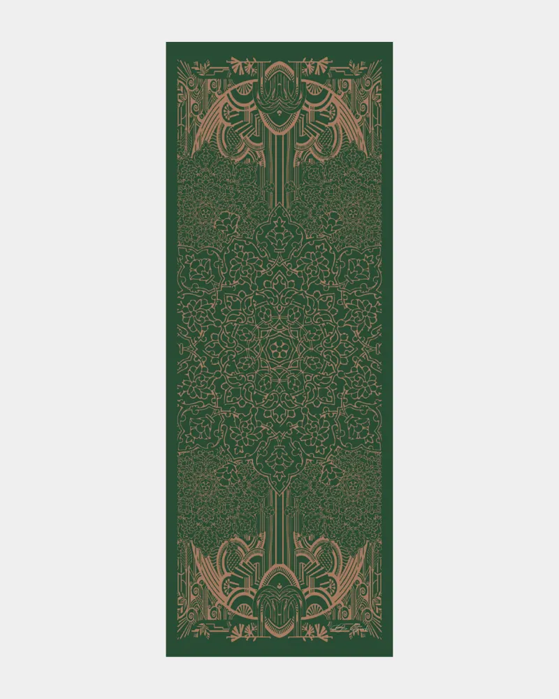 Orman Yeşili & Bronz Şafak Harem Rüyası Desen Şal - 19