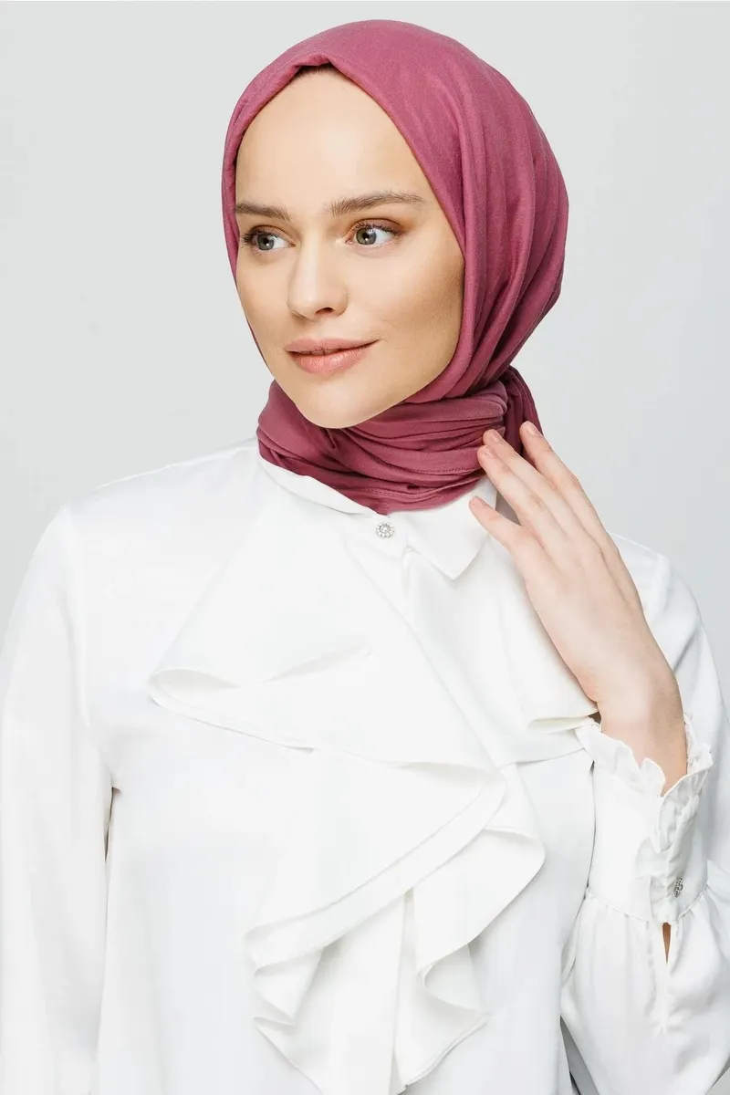 Gül Kurusu Pamuk Kraş Şal · görsel 2