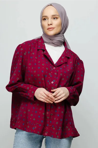 Lavanta Grisi Pamuk Kraş Şal · Lavanta Grisi