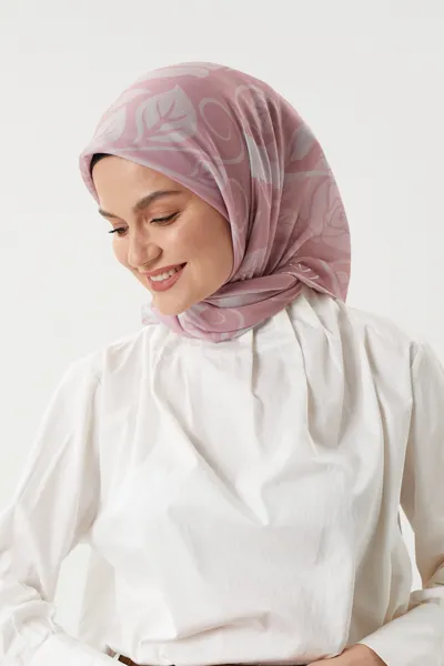 Pastel Pembe - Vintage Pamuk Eşarp · Pastel Pembe