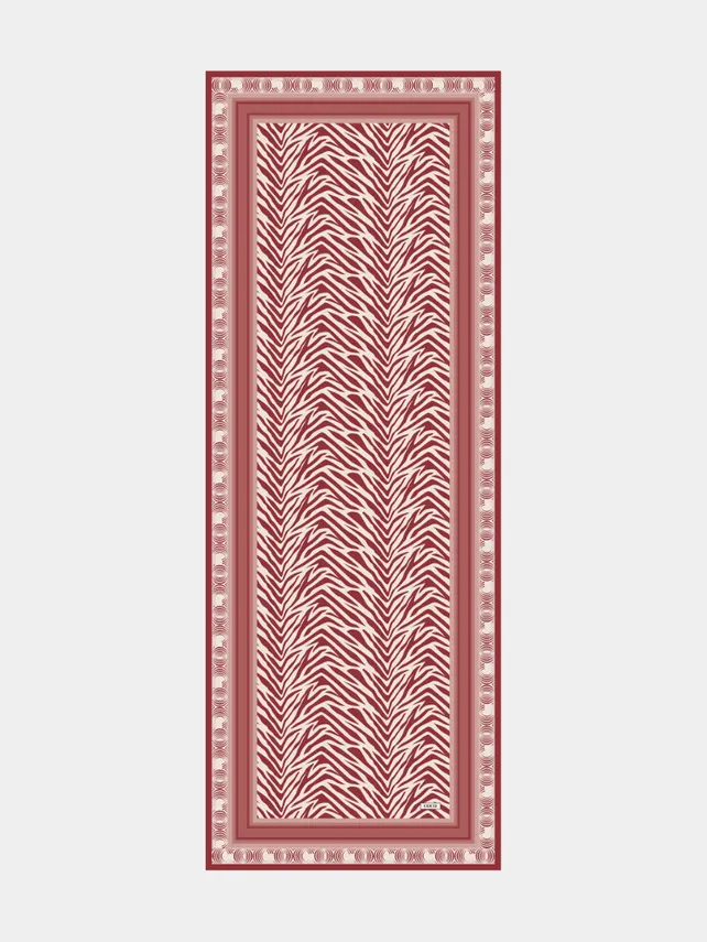Pastel Pembe Zebra Desen İpeksi Şal · görsel 3