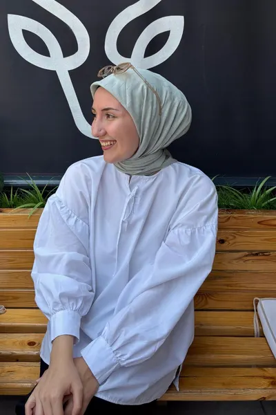 Pastel Yeşili Zikzak