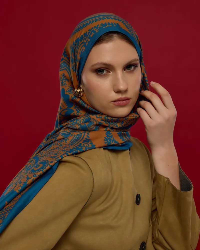 Safir & Hardal Zerafeti Sultani Desen Şal - 21 · görsel 2