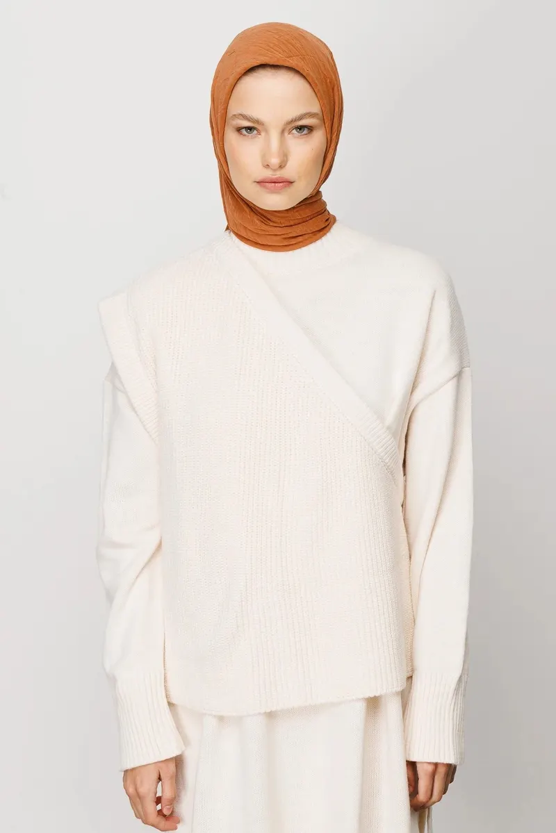 Şeftali Bambu Eşarp · görsel 3