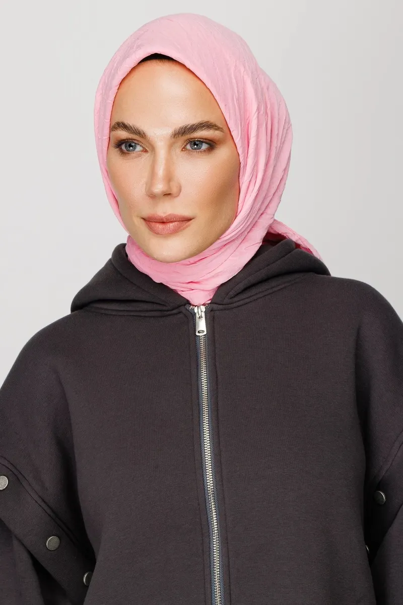 Şeker Pembe Bambu Eşarp