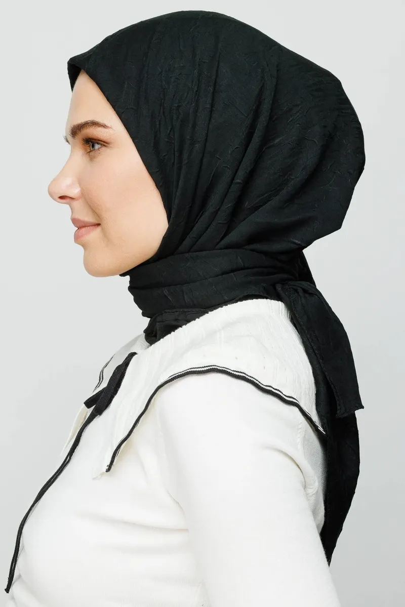 Siyah Bambu Eşarp · görsel 2