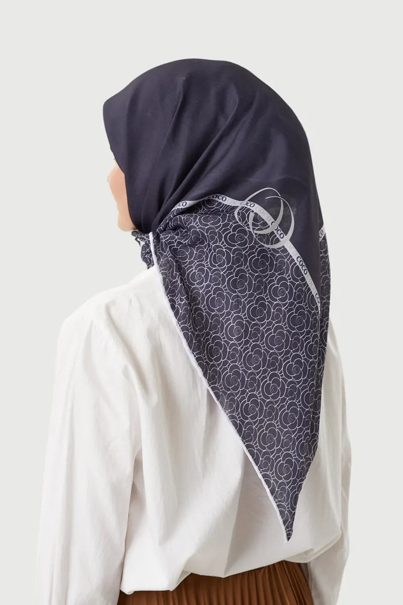 Siyah - Paris Pamuk Eşarp