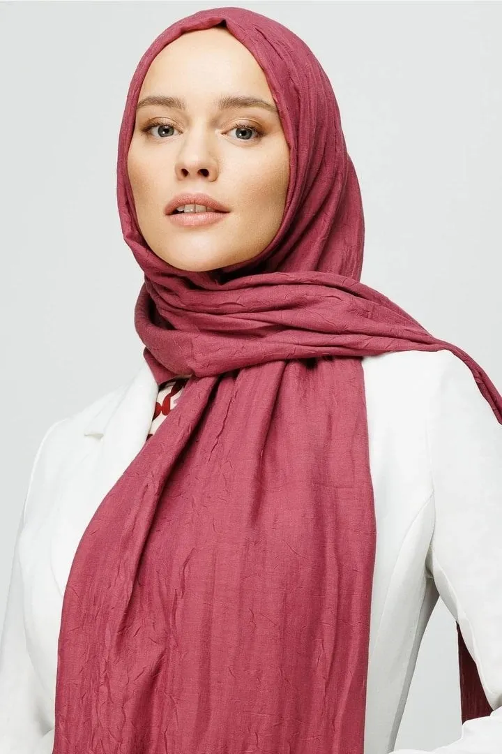 Soft Pembe Bambu Şal