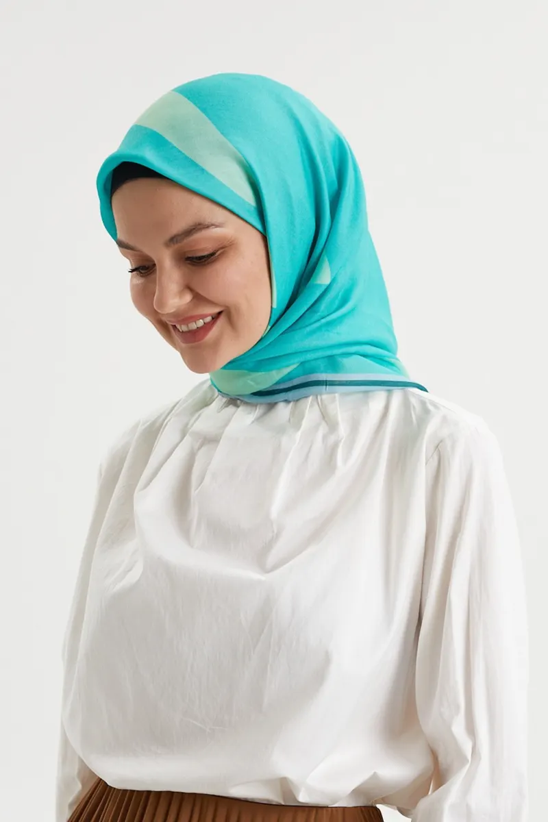 Su Yeşili - Classic Pamuk Eşarp