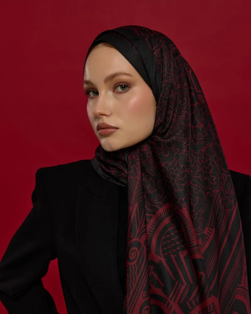Şule'nin Nar & Lav Harem Rüyası Desen Şal Tercihi - 77