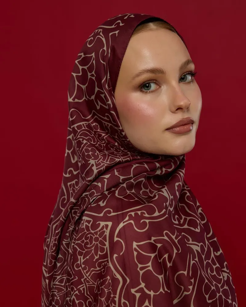 Tarçın Kabuk & İnci Taşı Harem Rüyası Desen Şal - 11
