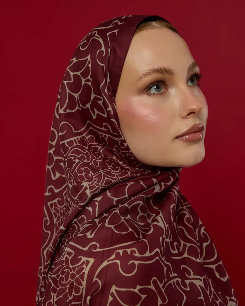 Tarçın Kabuk & İnci Taşı Harem Rüyası Desen Şal - 11