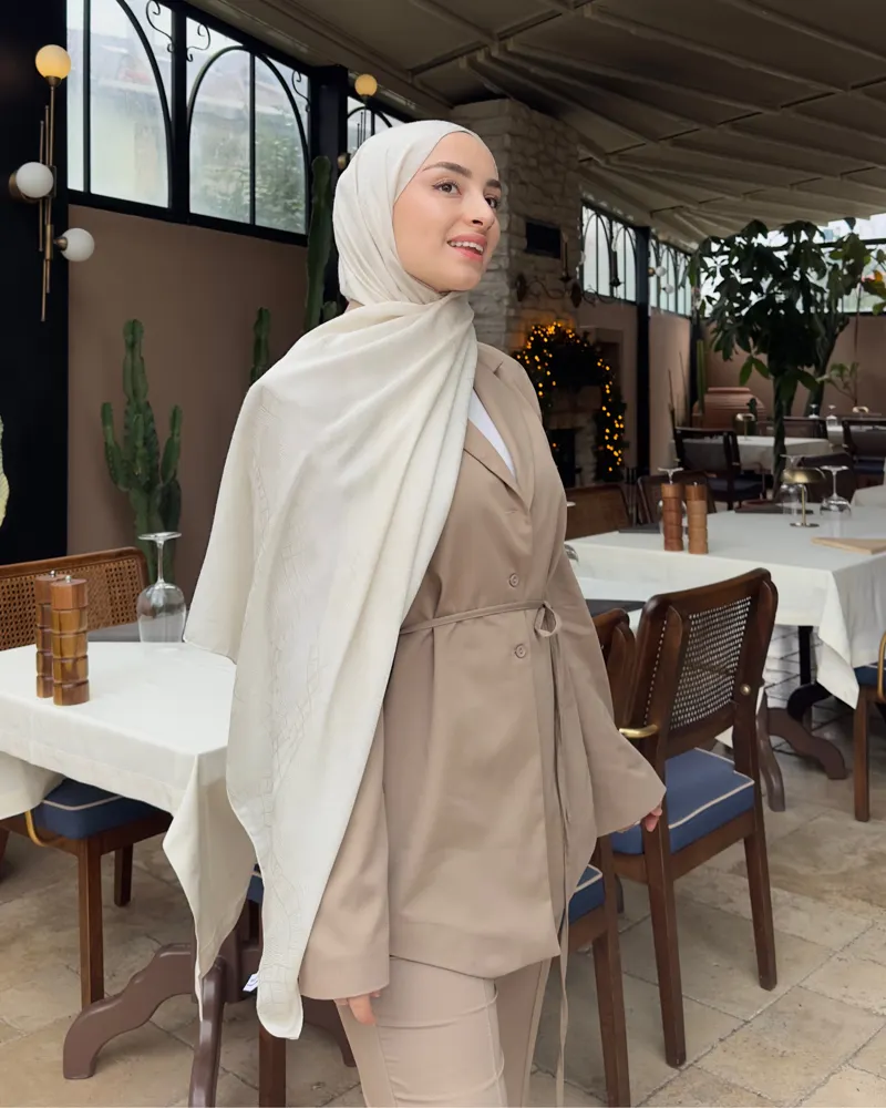 Taş Döngü Desen Jakar Şal