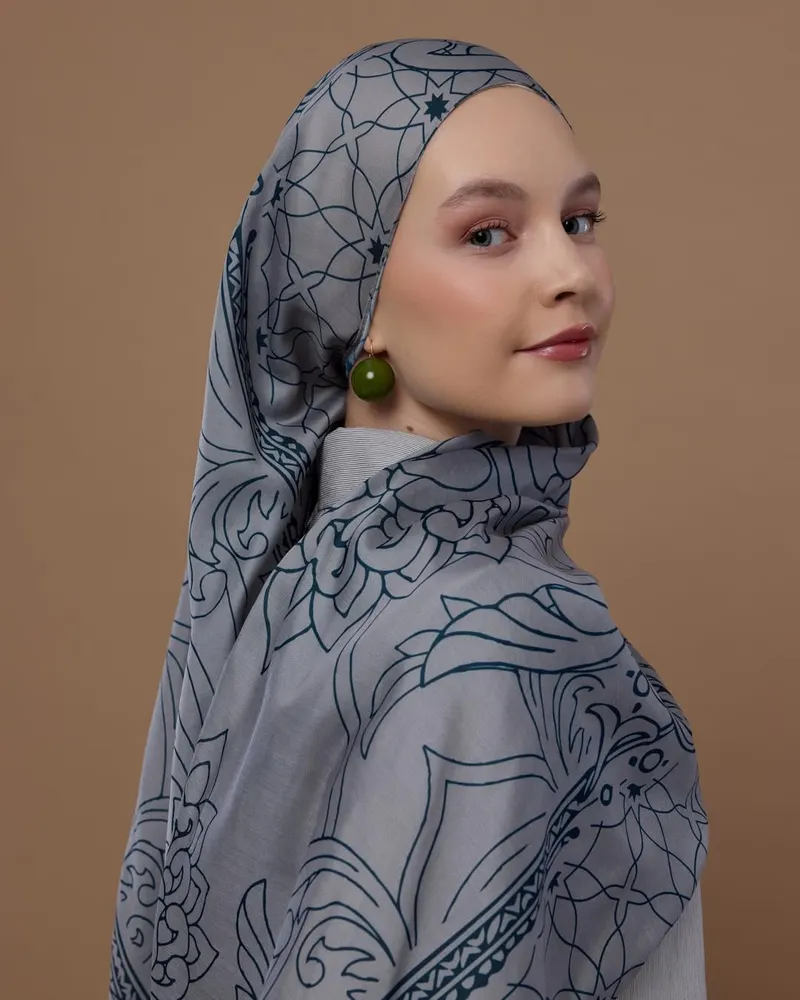 Taş & Gece Efsunlu Desen Şal - 58