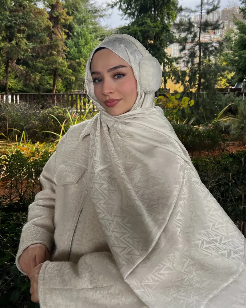 Taş Triya Desen Jakar Şal