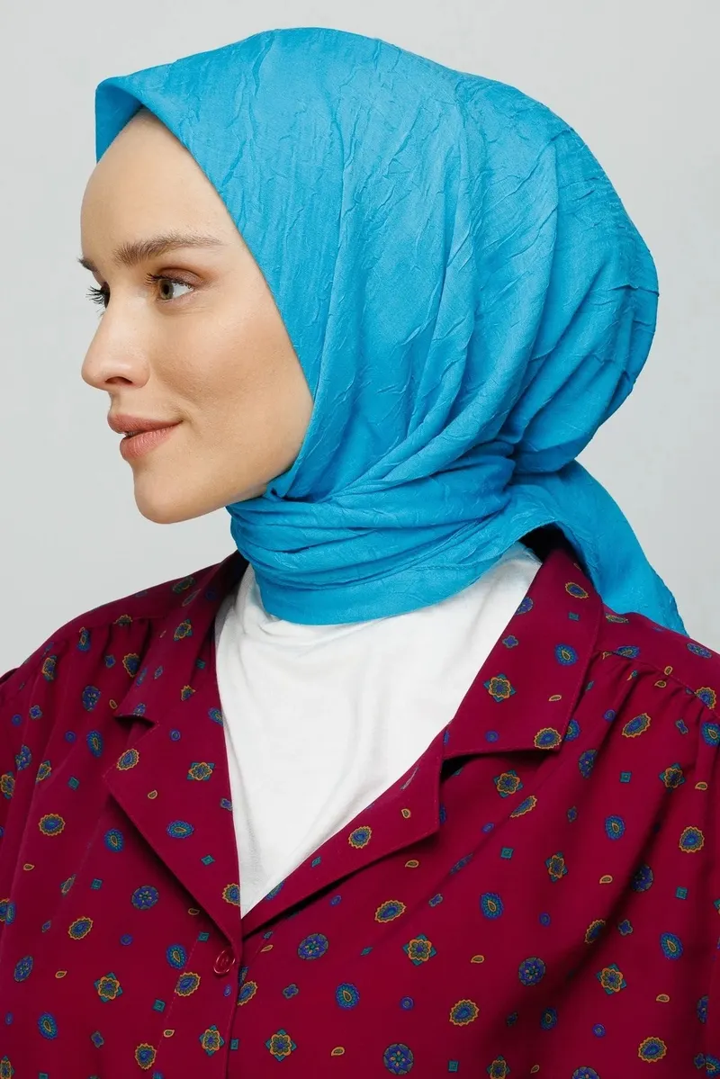 Turkuaz Bambu Eşarp