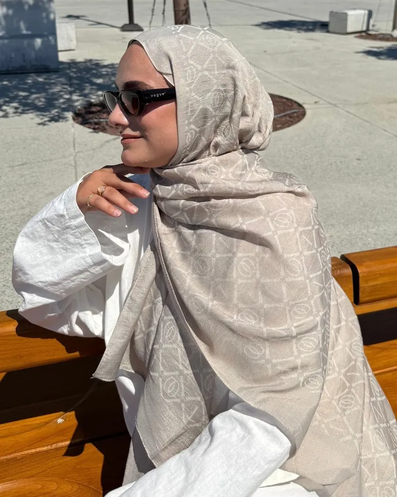 Vizon Imannoor Matris Desen Pamuk Jakar Şal