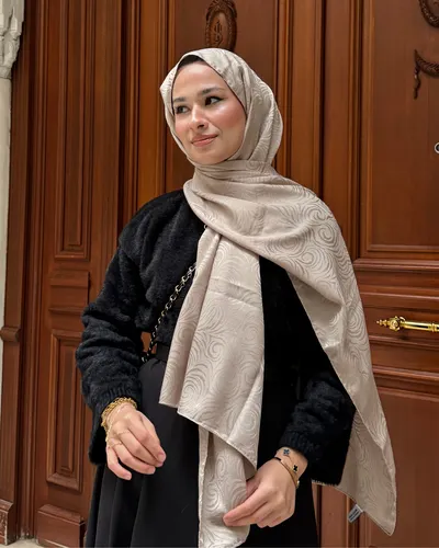 Vizon Revan Desen Jakar Şal · Vizon