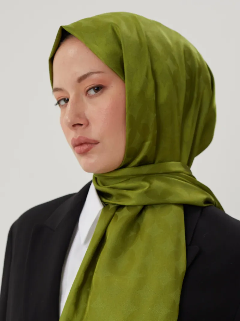 Yosun Rise Desen Jakar Şal
