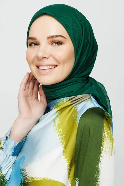 Zümrüt Bambu Eşarp · Zümrüt